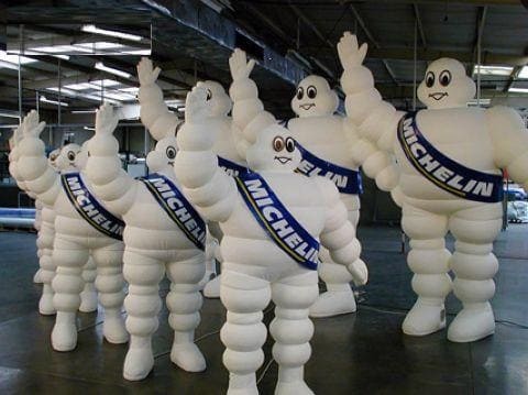 Muñeco michelin hinchable